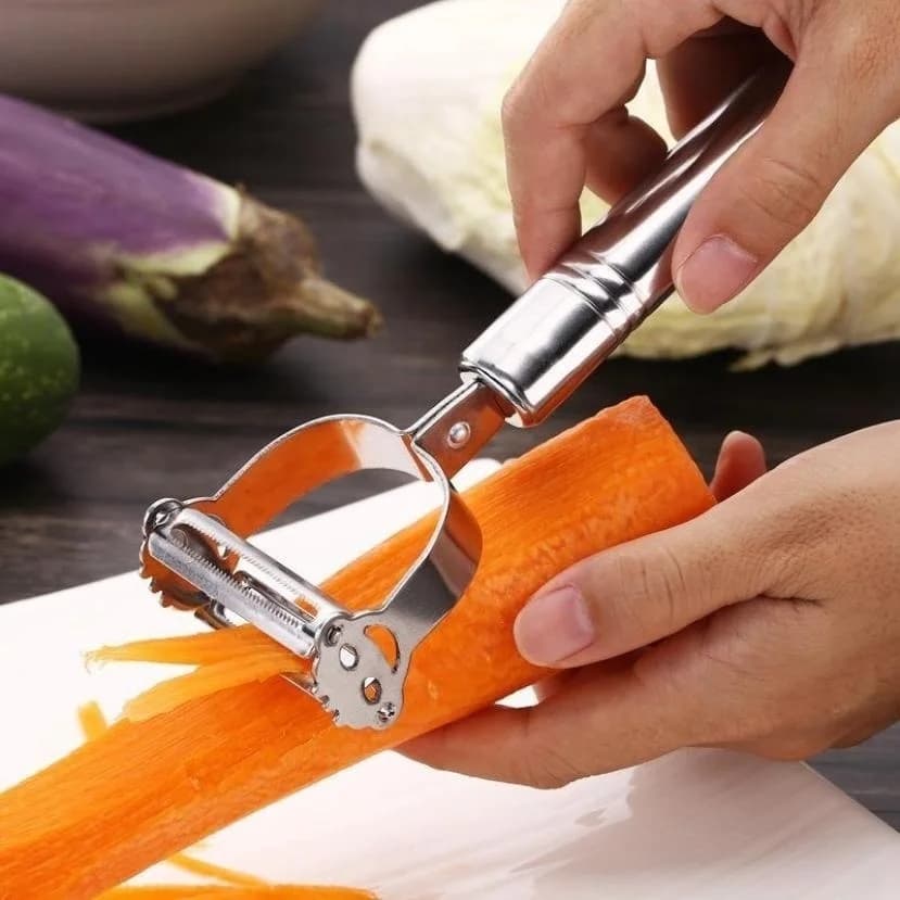 Stainless Steel Pelapatate fruit and vegetable Pelapatate All-In-One Julienne Potato slicer Carote Kitchen tool Sharp Blade