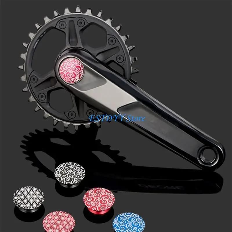 G6DE Bike Hollow Crank Cover Aluminum Alloy Road Crankset Chain Wheel Plug