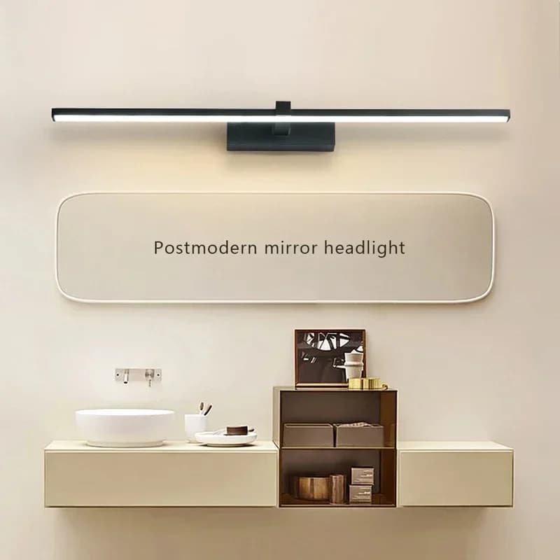 Lampada da parete moderna a LED Hardware per bagno Lampada da parete Luci a tre colori Lampada da bagno a LED in alluminio per specchio da bagno Lampada da trucco