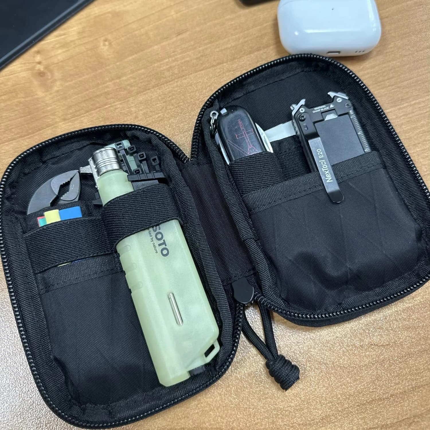 Top X-Pac EDC Pocket Mighty Organizer Portable EDC Tool Pouch for Multitools, Key Pouch, Card Holder, Earphone Case, Coin Purse