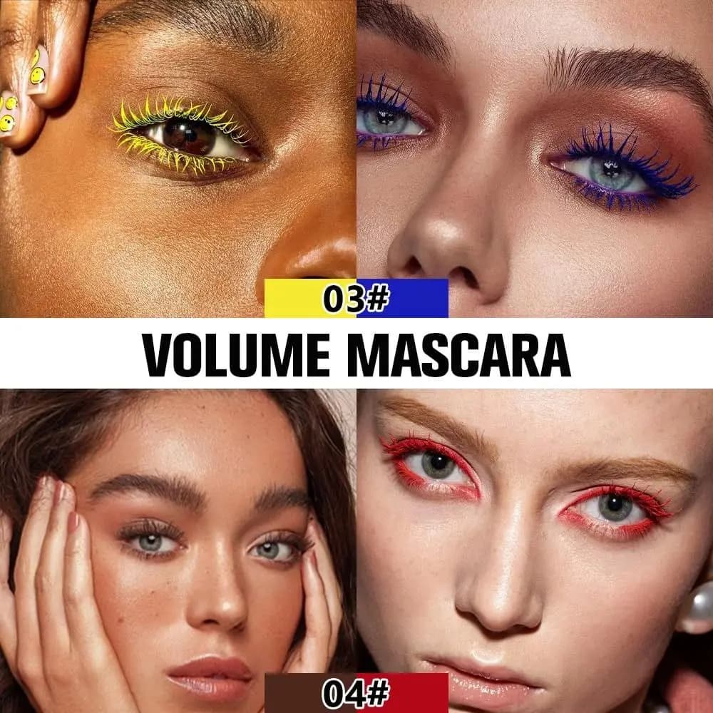 Colorful Mascara Resistant to Dumping, Long Duration, Stretching, Double Head, Moisturizing, Eye Makeup Tool, Women Gift