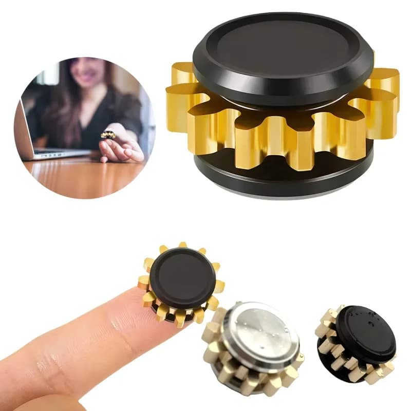 Fidget Spinner Mini Metal Gear Giroscopio Giocattolo Antistress Portatile Adulti Antistress Autismo ADHD Bambini Compleanno Regalo di Natale