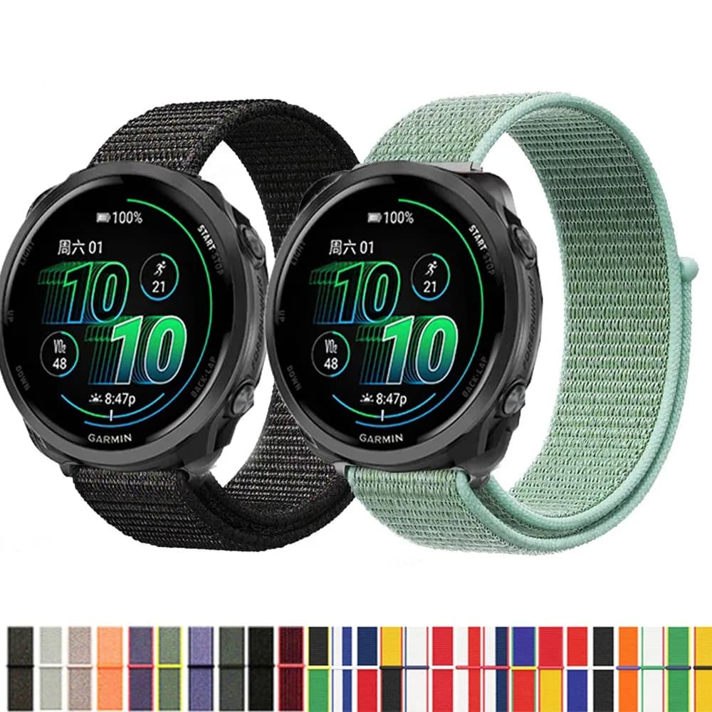 Cinturino in nylon per Garmin Forerunner 570 47mm Smartwatch Bracciale di ricambio Cinturino sportivo Correa per Forerunner 570 Band