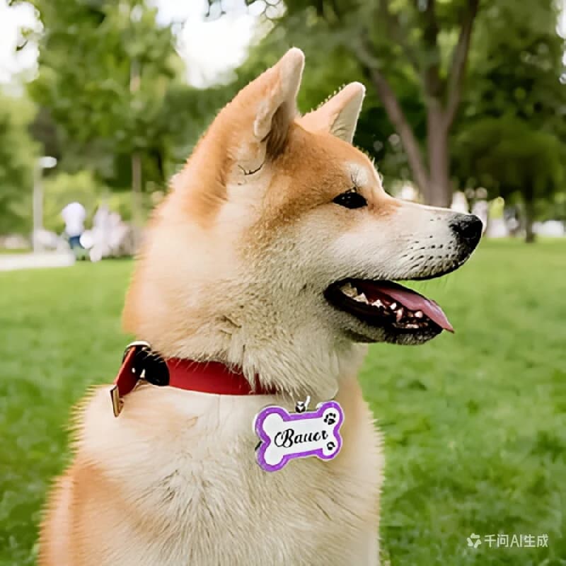 Medaglietta per cani personalizzata incisa e luminosa, superficie rosa luminosa, ideale per collari e guinzagli, targhetta identificativa a forma di osso con nome e testo.