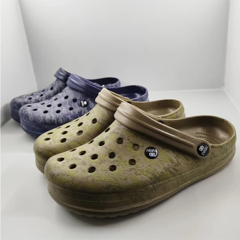 39-45 # Sandali da esterno da uomo Scarpe da acqua casual da spiaggia Pantofole multifunzionali con plateau e tacco spesso Pantofole da interno