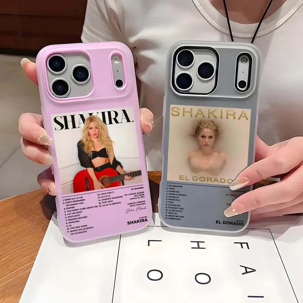 Singer S-Shakira Phone Case for iPhone 17 15 14 13 12 11 Pro Max Plus Mini, transparent, shockproof, soft