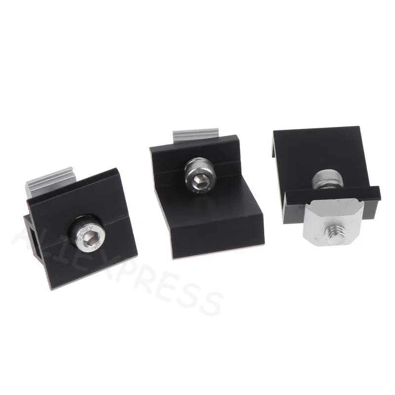 [M] Aluminum Alloy Solar Panel Mounting Clamp Anti Corrosion Coating Firm Fixation For Rooftop Solar System Installation