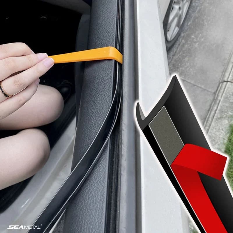 AUTO Auto Finestrino Laterale Striscia di Tenuta Guarnizione in Gomma Finestra Gap Filler Ridurre la Vibrazione Isolamento Acustico Strisce di Tenuta a Forma di V