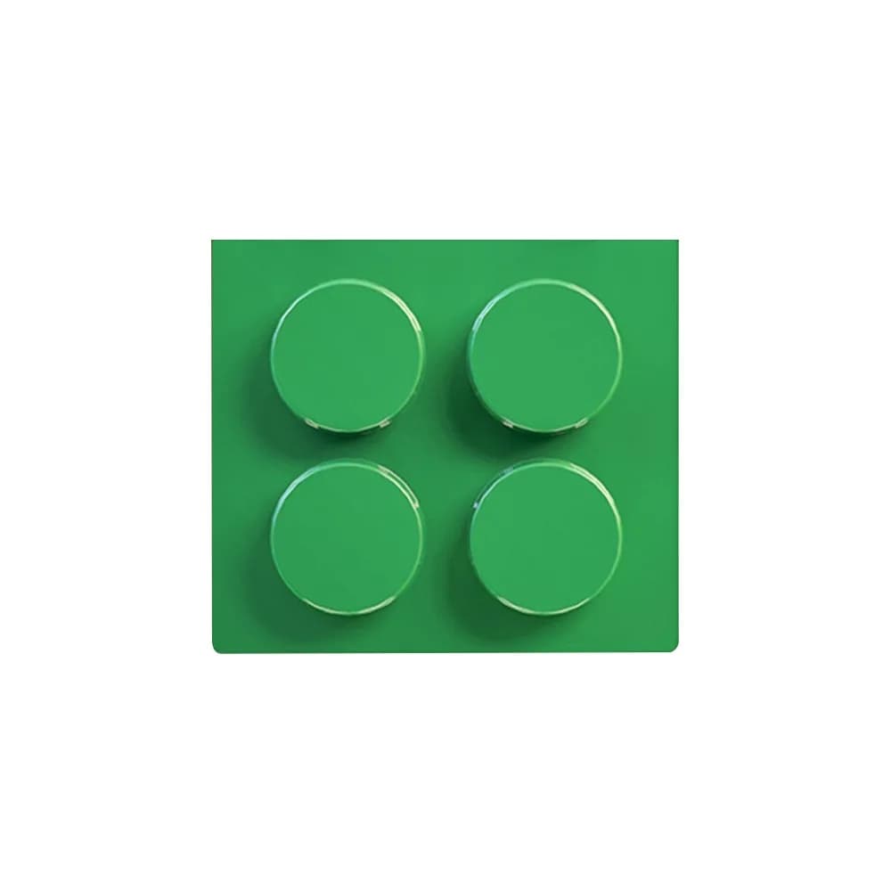 Contenitore Magnetico in Plastica per Frigorifero, Organizzatore da Scrivania Multiuso, Cestino Portaoggetti Senza Foratura a Blocchi di Costruzione