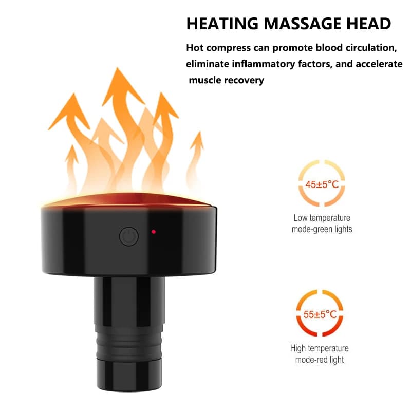 New 19mm Universal Type Heat Band Gun Massage Head
