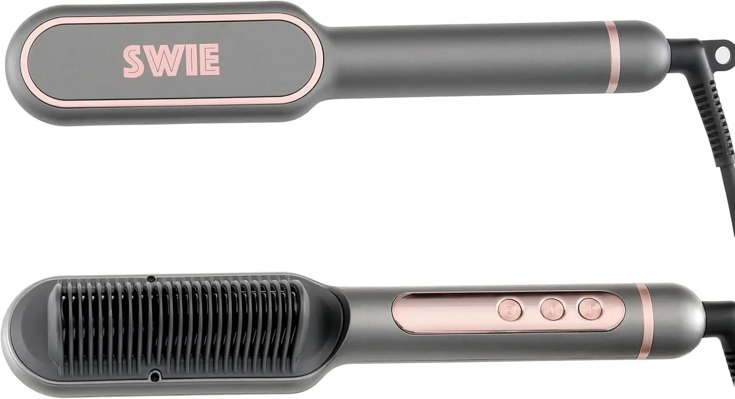 Styler smoothing brush: smooth hair, bright and without crack for all types | Straight, curling, waves