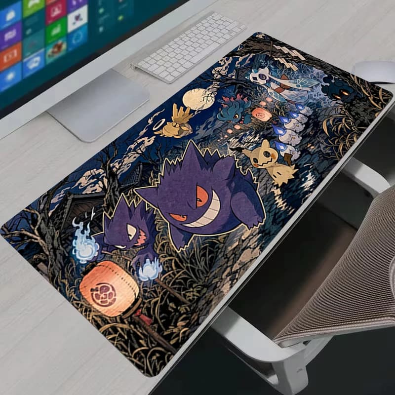 Mouse Pad XXL Large Game Rubber Keyboard Pad G-gengar Laptop Computer Desk Mat Pc Gaming Acessories P-Pokemon Mousepad