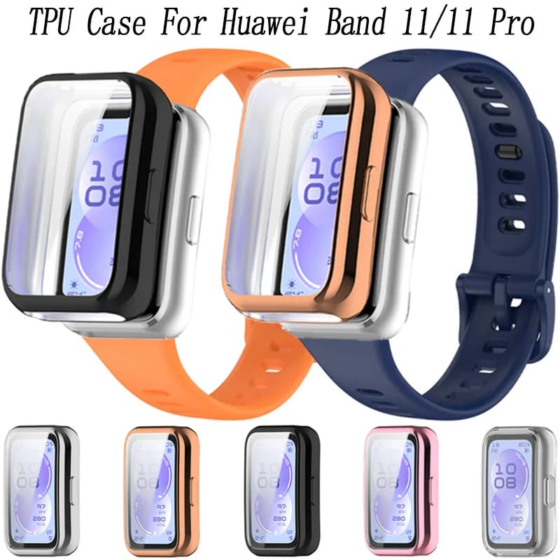 TPU case for Huawei 11 11 Pro with Protective Film HD Anti-scratch for Huawei 8/9/10, Cover Morbida in Silicone Anti-fall
