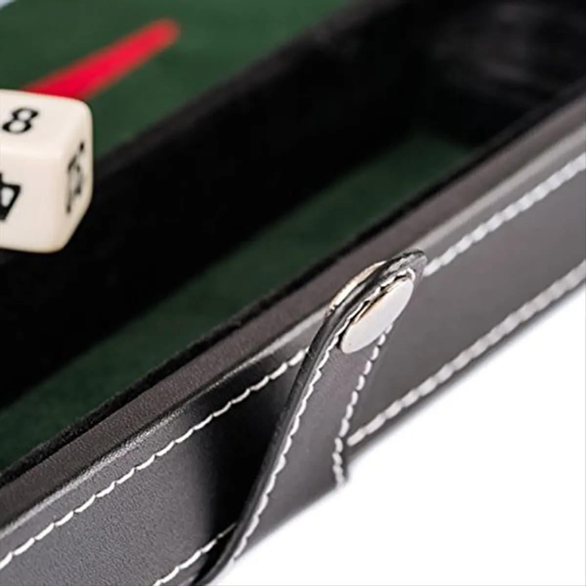 L79A Classic Board Game with Leather Case Folding Board,Gift Package,Portable Travel Strategy Backgammon Game Set for Adults