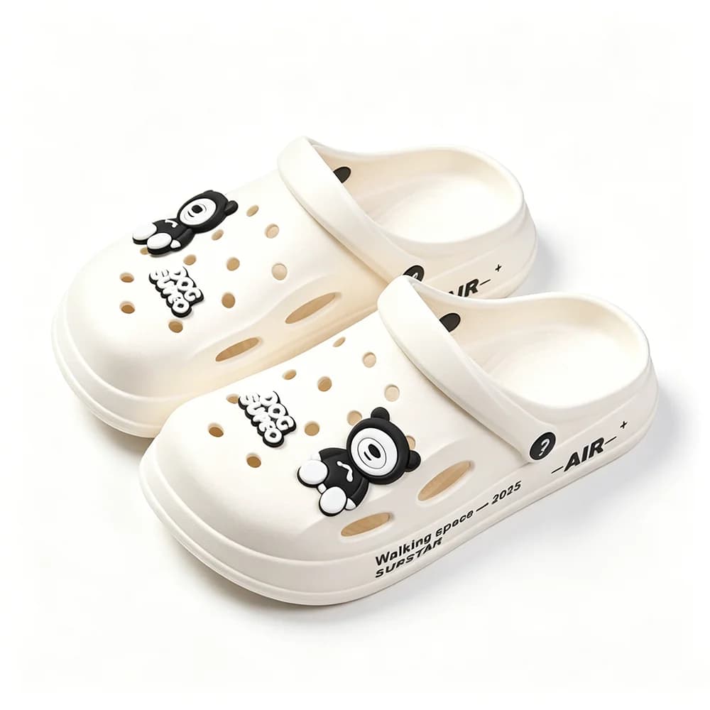 Scarpe da Giardino Casual alla Moda con Fori, Stile Unisex, Ciabatte da Spiaggia con Suola Morbida, Modellate Integralmente in EVA, Antiscivolo, per Casa e Doccia