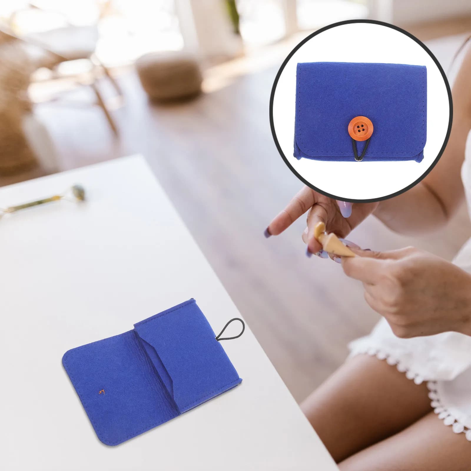 2 Pezzi Borsa Organizer per Oli Essenziali in Tessuto Non Tessuto, Portatile da Viaggio per Donne, Elegante Contenitore e Dispenser per Oli Essenziali