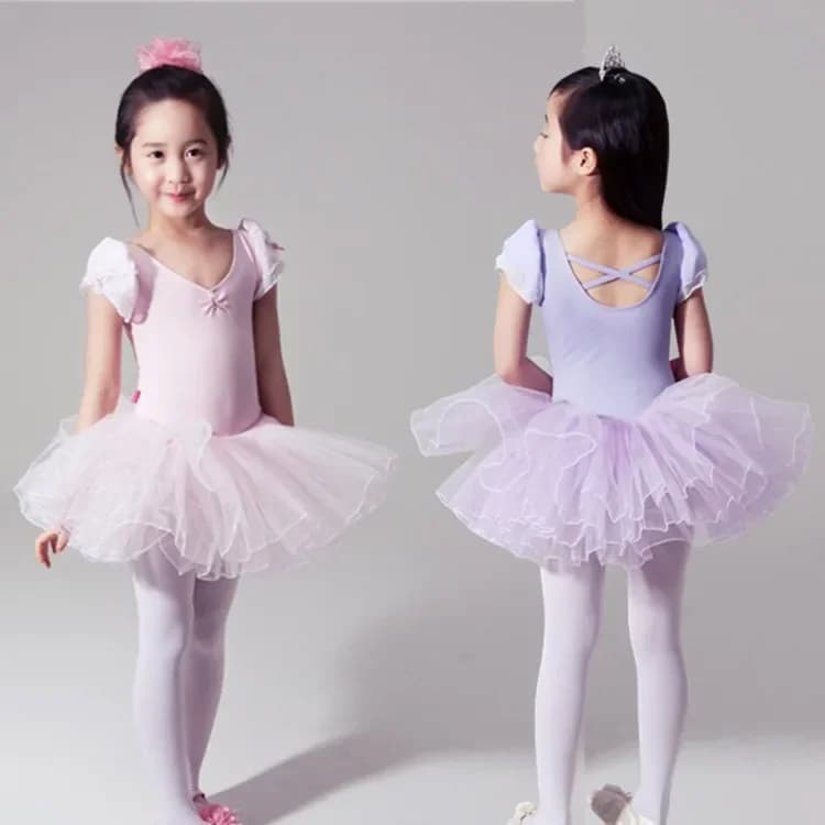 Abiti da balletto tutu da palcoscenico estivo Nero Bianco Pratica di danza per bambini Vestito per ragazze Vestido Abbigliamento Abbigliamento per bambini Abito casual Fille