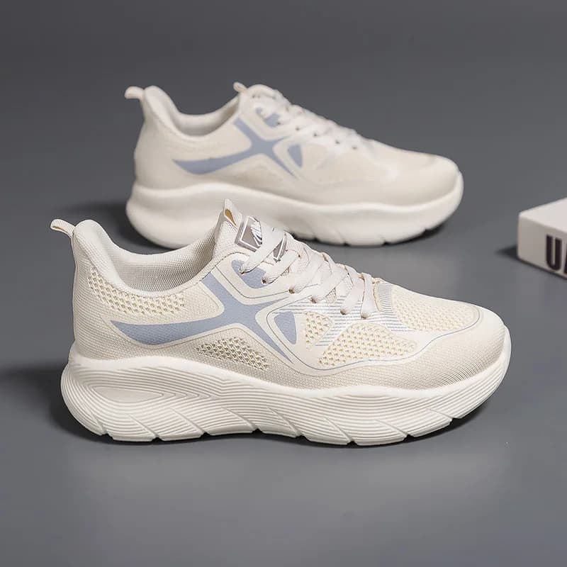 Nuove Scarpe Primaverili da Donna, Sneakers alla Moda, Traspiranti, Casual, Sportive, da Corsa, con Lacci, per Ragazze
