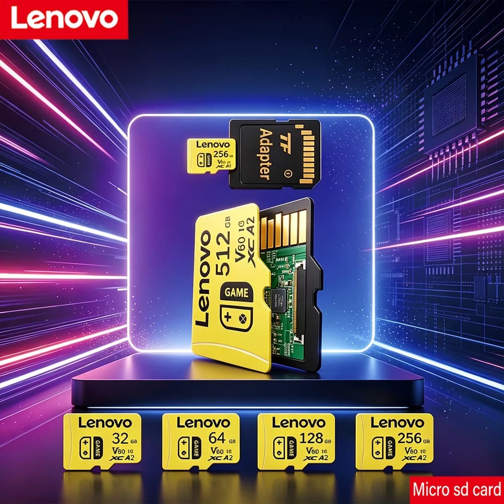Lenovo V60 Original Class10 A2 TF Card 32GB/64GB/128GB/256GB/512GB Mini SD Card for Smartphone And Tablet PC