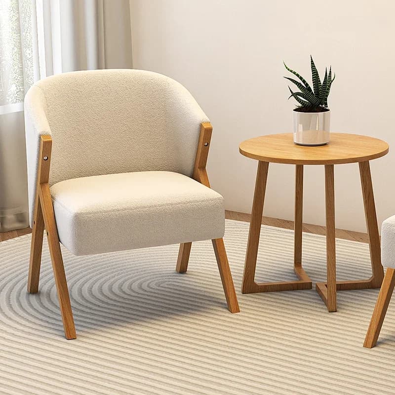 Sedia da soggiorno unica in legno Supporto per la schiena Comoda sedia da soggiorno nordica bianca in attesa Mobili pieghevoli trasparenti Silla