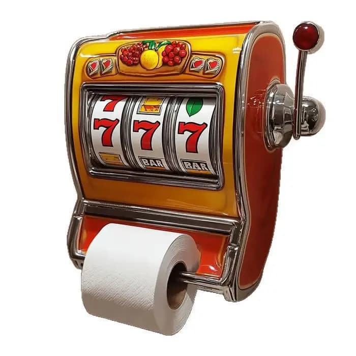 New Slot Machine Toilet Roll Holder Vending Machine Toilet Paper Holder