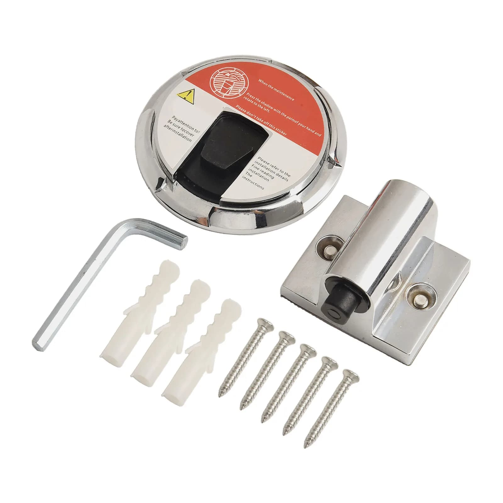 Fermaporta interno regolabile Anti-collisione Porta invisibile per uso domestico Aspirazione Fermaporta magnetico forte senza punzonatura per porte