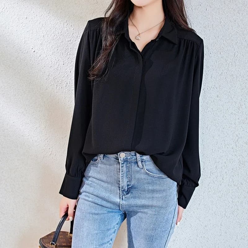 Camicie a maniche lunghe da donna in cotone scozzese con tasche oversize con bottoni sul davanti Autunno Preppy Streetwear Look casual?Leggero alla moda? ?