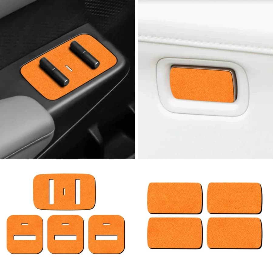 Pannello dei pulsanti di sollevamento in vetro Scatola dei pulsanti dell'interruttore della porta Adesivo protettivo decorativo per accessori interni Geely Zeekr X 2023