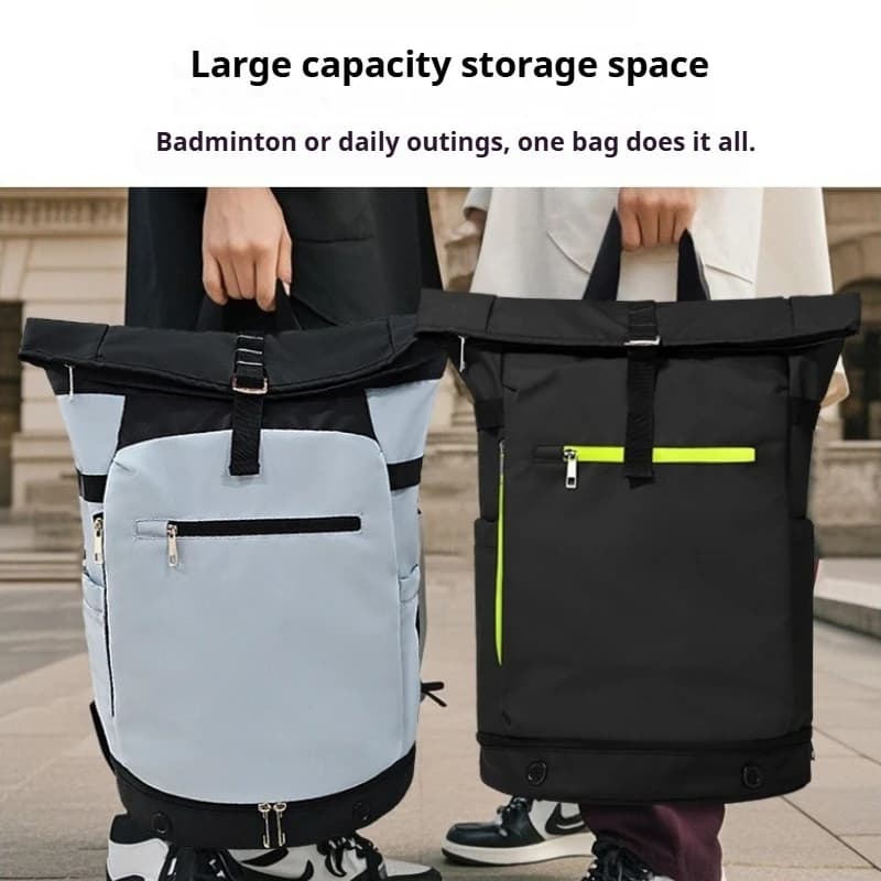 Nuovo zaino sportivo casual da uomo, borsa per racchette da tennis e badminton, borsa a mano foderata per badminton