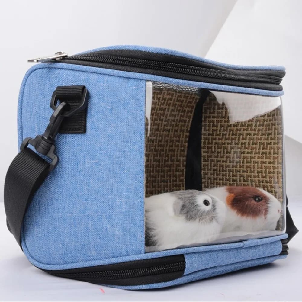 Breathable Mesh Pet Travel Bag Portable Large Capacity Pet Carrier Adjustable Straps Clear Window Hamster Carrying Bag Vet Visit
