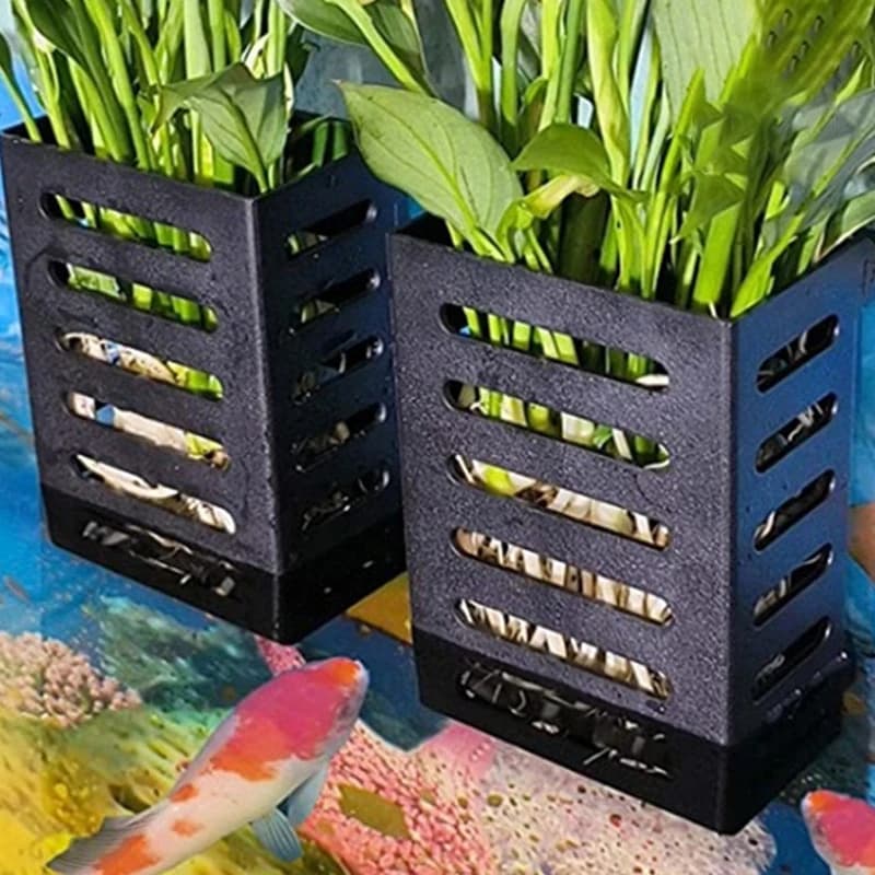 Supporto per piante da acquario con ganci e ventose per piante emersate adatto per la decorazione della coltivazione di piante acquatiche