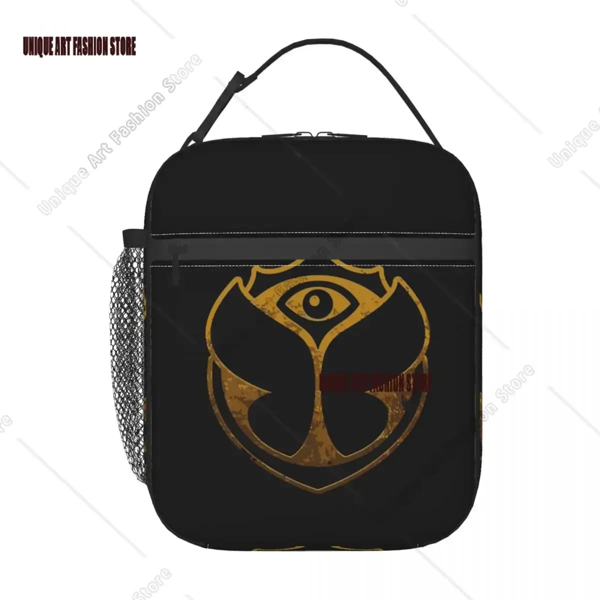 Tomorrowland Borsa termica per il pranzo per le donne Danza elettronica Stampa divertente Resuable Termico Cooler Food Lunch Box Bambini