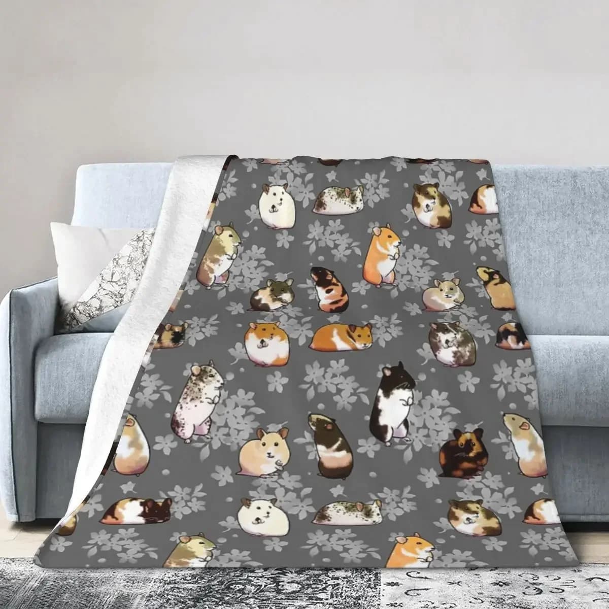 Coperta di flanella coperte di criceti primaverili biancheria da letto morbida coperta di peluche calda per letto soggiorno Picnic viaggio casa divano