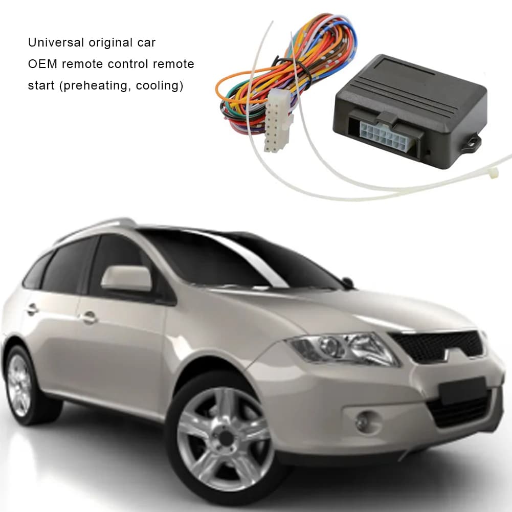 Avviamento Remoto Antifurto con Telecomando, Sistema di Allarme Auto con Avvio/Arresto Senza Chiave, Accessori Auto