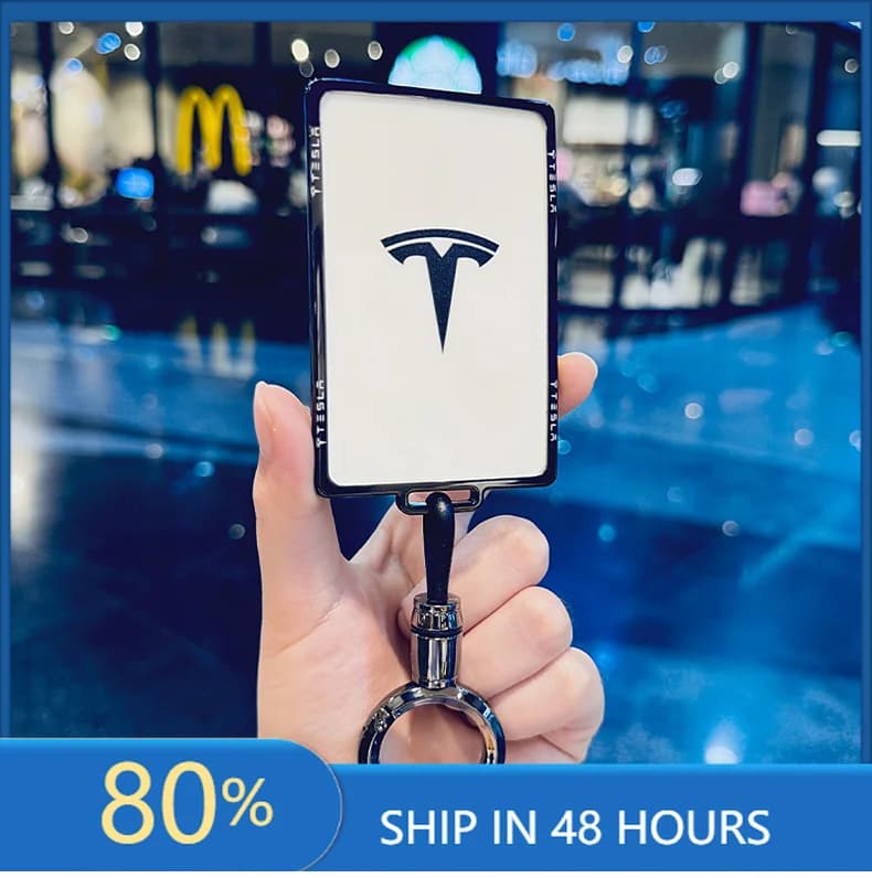 Adesivi per auto Moda TPU Auto NFC Chiave Della Carta Della Copertura Della Cassa Chiave Borsa Borsette Del Supporto Della Protezione Per Tesla Modello 3 Modello Y 2020 Portachiavi Auto