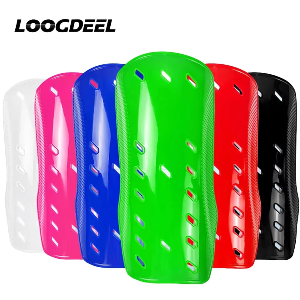 Loogdeel 1 pair of football foot guards, adult legguards, for children, training, thickened insertion, football tibia support
