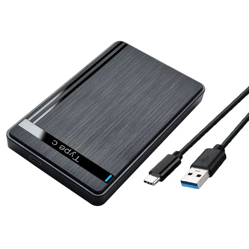 Custodia esterna per disco rigido mobile da 2,5 pollici con interfaccia micro USB 3.1, compatibile con SSD e unità a stato solido SATA, senza bisogno di attrezzi.