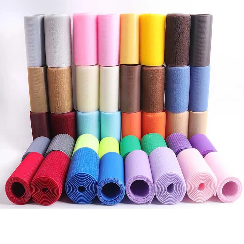 Nylon con anello a gancio nastro di fissaggio colorato cucire su cinturino adesivo accessori per abbigliamento Couture attrezzatura tattica 1M 110mm di larghezza