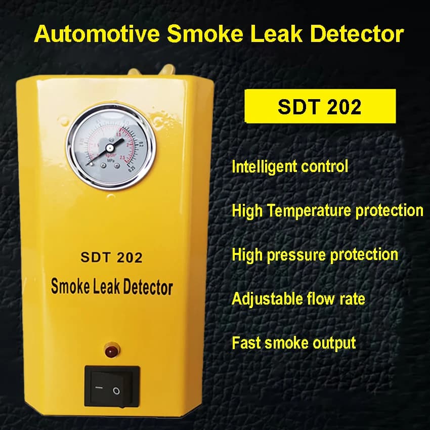 Rilevatore di perdite di fumo per auto SDT106 SDT202 SDT206 Automotive EVAP Perdite di gas Localizzatore di perdite di tubi dell'olio Generatore Strumento diagnostico