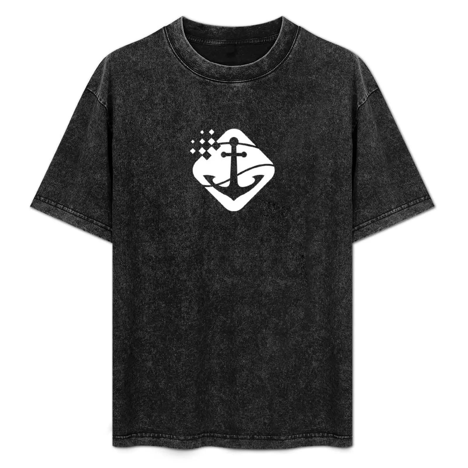 T-shirt con ancora nautica, I Love Boating, top casual a maniche corte alla moda