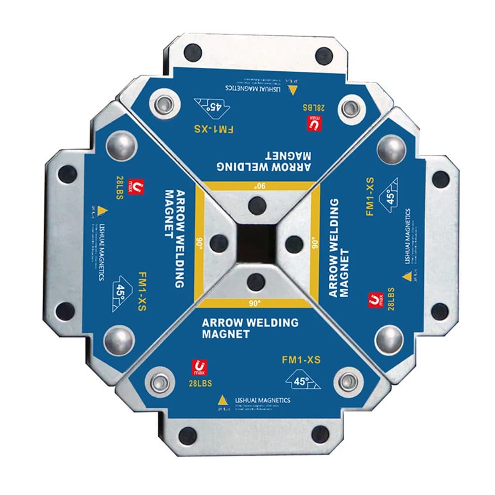 4 pz 28LBS Supporti di Saldatura Magnetica Multi-angolo di Saldatura Freccia Magnete Saldatura Fixer Posizionatore Ferrite Ausiliario Localizzatore Strumenti