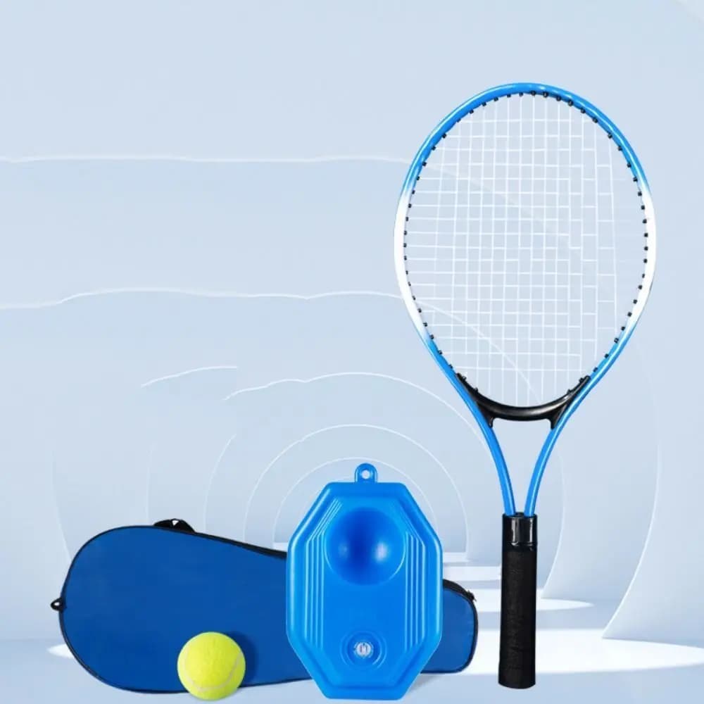 Single Tennis Racket Set for Shock Absorbing Lightweight Tennis Trainer Rebound Portable 23inch Tennis Racquets Set