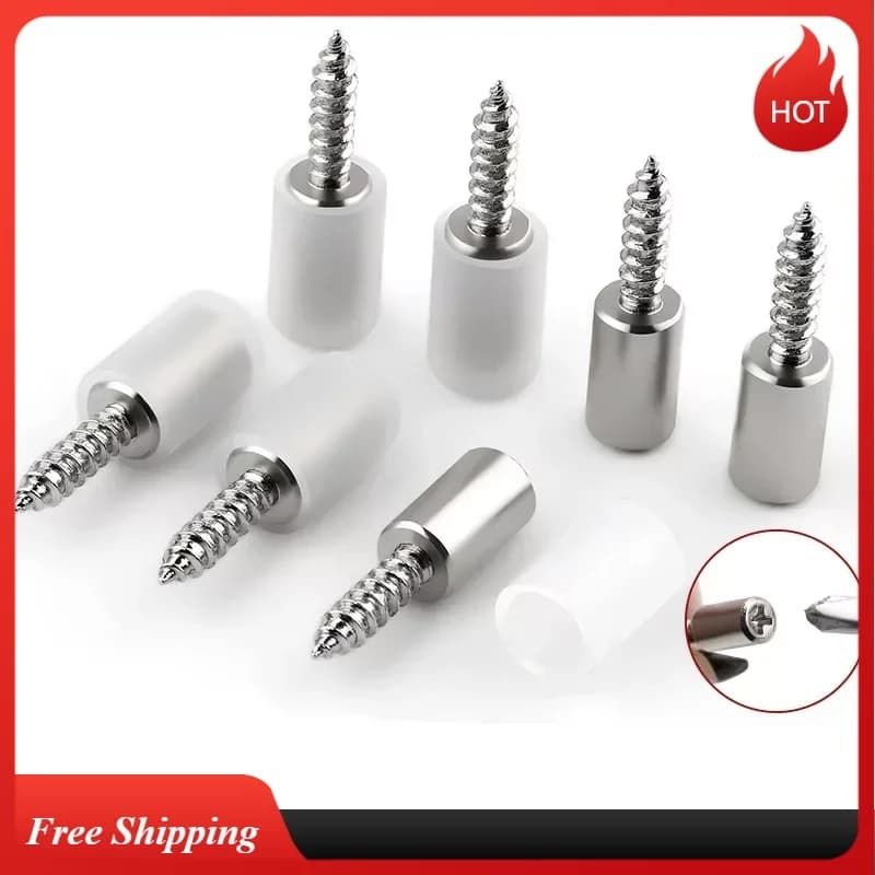 1/16 set with rubber sleeve laminate cross screw self-tapping cabinet cabinet glass hard non-slip nail partition