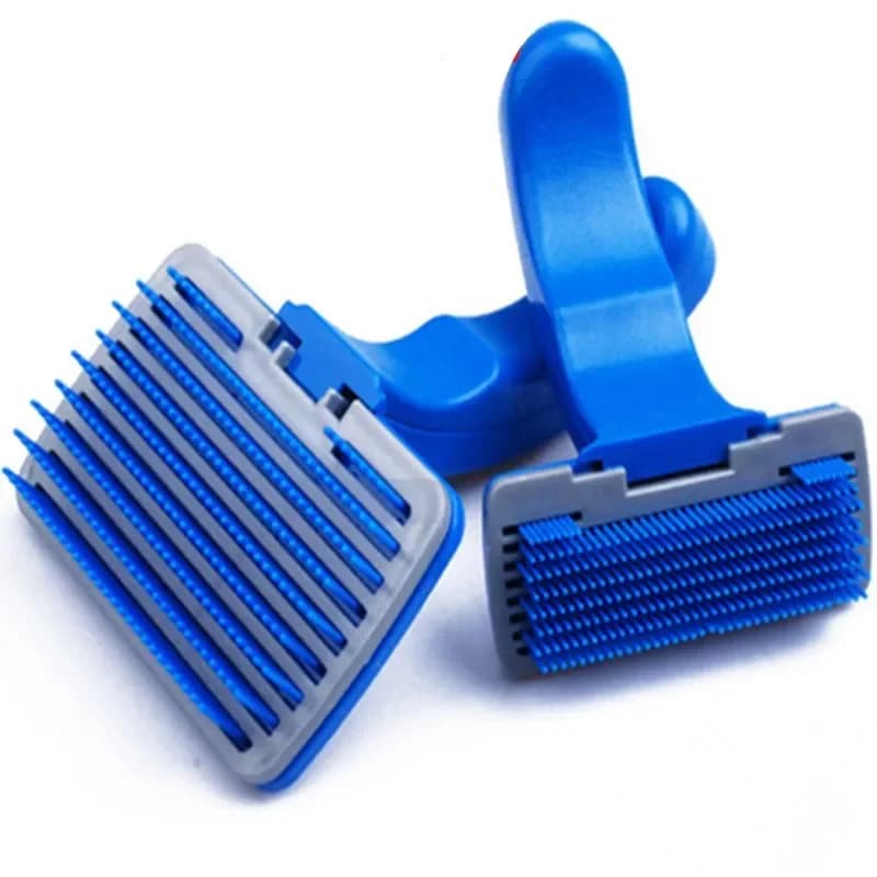 Pettine per animali domestici Spazzola per rimozione peli di cani Pettini per toelettatura Pettine per pulizia peli di cani in plastica Tagliacapelli Pettine per pelliccia Spazzola per affettare