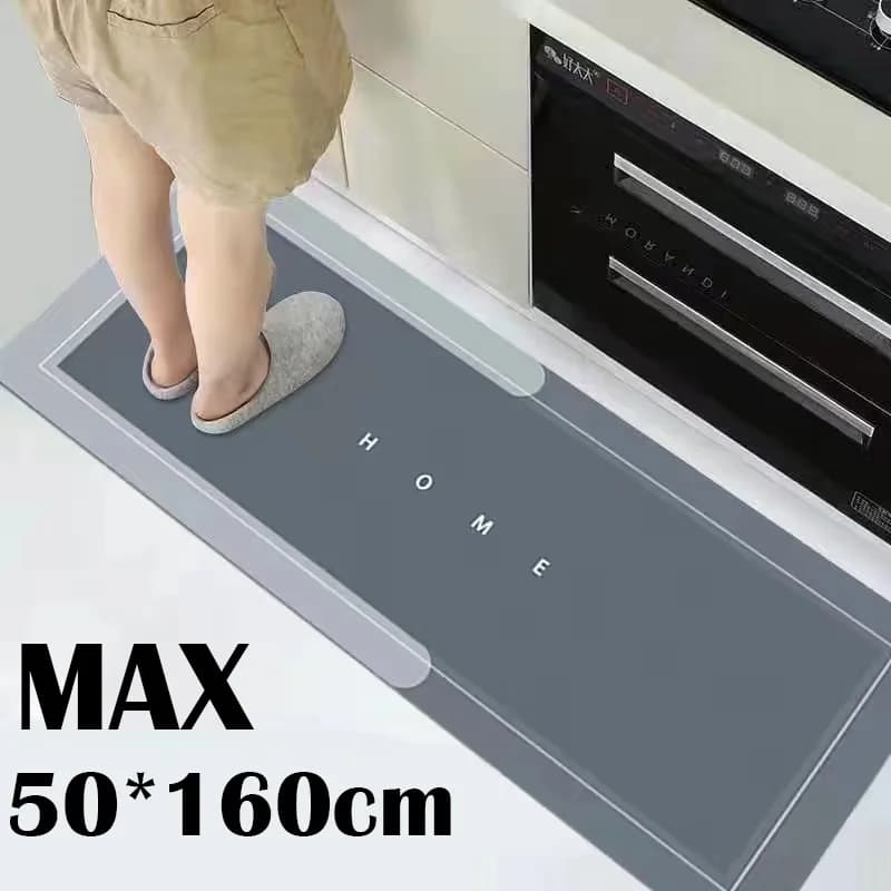 Tappetino da cucina Camera da letto Soggiorno Tappeto lungo morbido Decorazione del corridoio Tappeto Ingresso bagno Zerbino antiscivolo Assorbe l'acqua