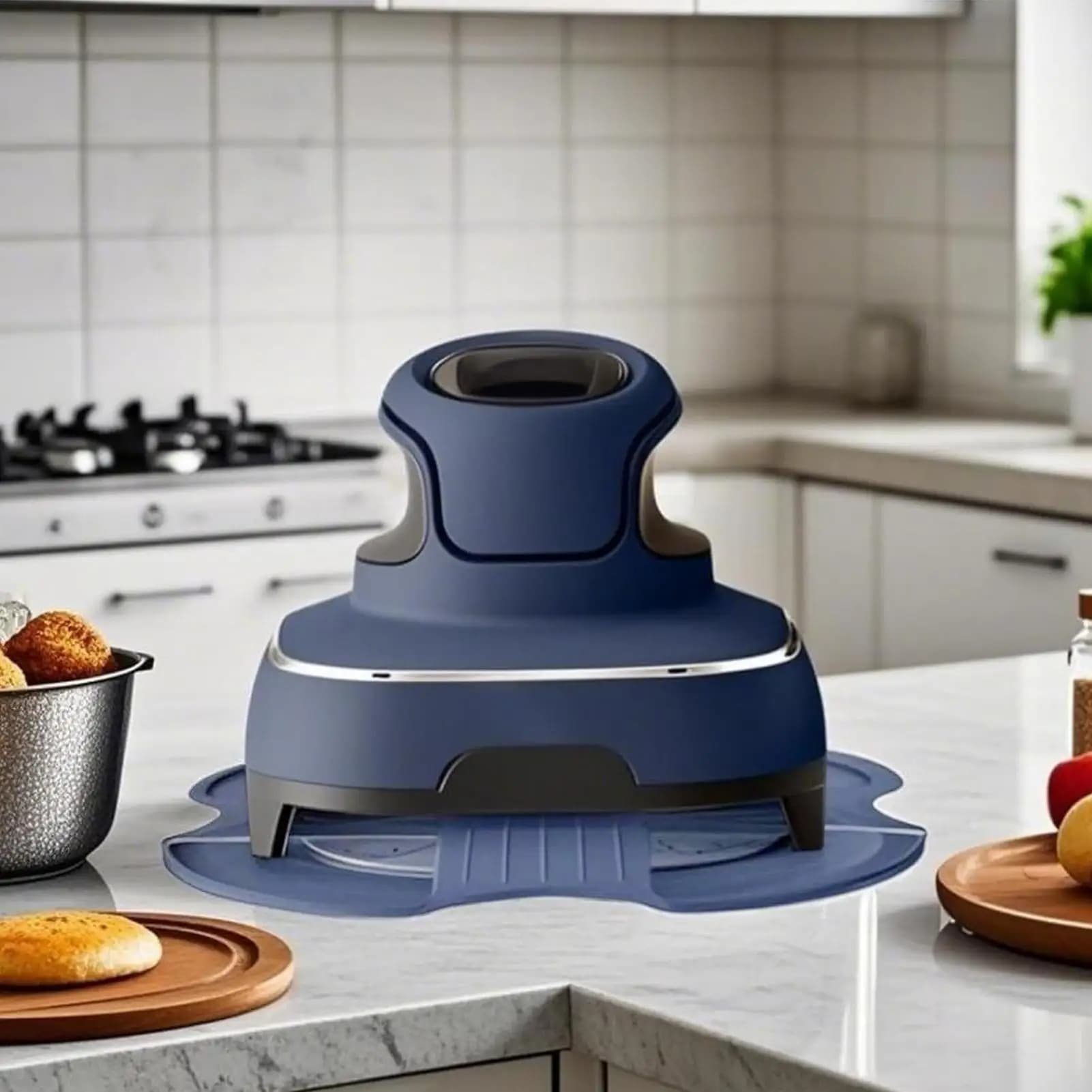 Tappetino in silicone resistente al calore, protezione da appoggio per friggitrice ad aria, accessori da cucina antiscivolo per la cottura del forno domestico da tavolo