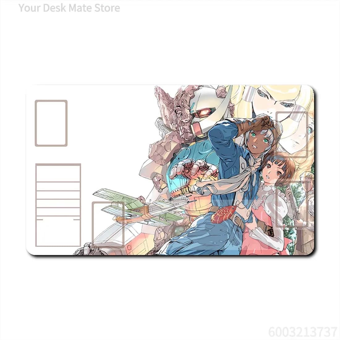 Tappetino da scrivania Turn A Gundam Anime, tappetino per mouse da gioco impermeabile e antiscivolo per PC e ufficio