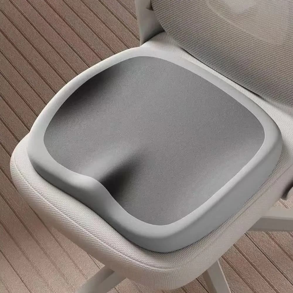 Pratico cuscino ergonomico per sedia da ufficio Cuscino per sedile morbido antiscivolo Cuscino per seggiolino auto addensato a forma di W per seduta lunga