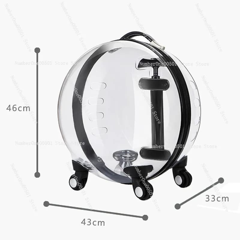 Trasportino per animali domestici MNST-K10, trasparente a forma di capsula spaziale, borsa da viaggio portatile per gatti e cani, zaino da viaggio.