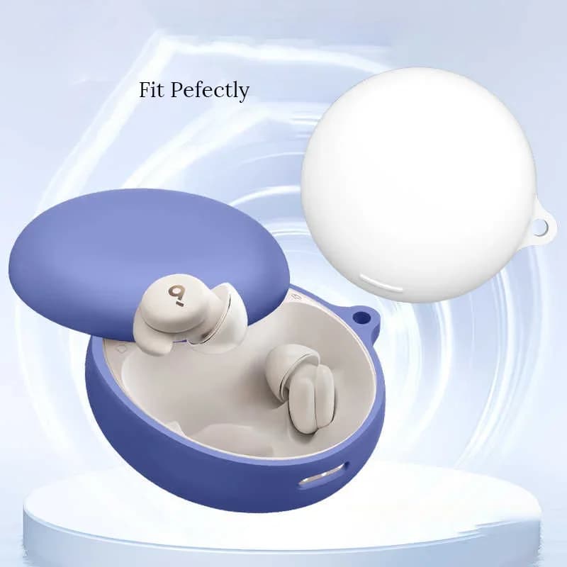 Per Anker SoundCore Sleep A30 Auricolari wireless Custodia in silicone con moschettone Custodia protettiva antiurto Auricolari Accessori